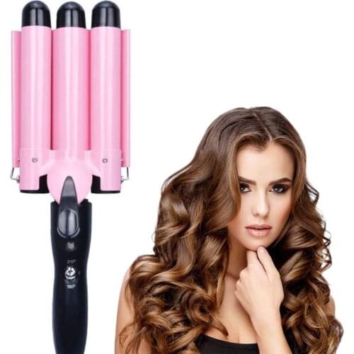 Hair Curling Iron Ceramic Professional 3 Barrel Hair Curler Egg Roll Hair Styling Tool LED display Hair Styler Wand Curler Irons