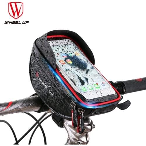 Whee Up Bicycle Bag Water Repellent Touch Screen Mobile Phone Mountain Bike Front Beam Bag Riding Handlebar