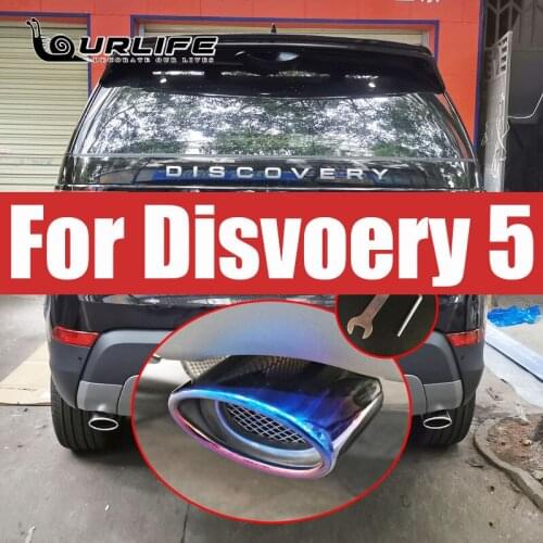 For Land Rover Discovery 5 L462 2017 2018 Stainless Steel Rear Exhaust Muffler Tail Tip End Pipe 2pcs Car Styling Accessories