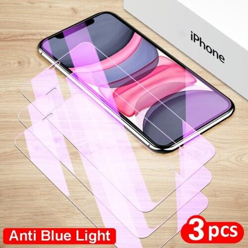 Anti Blue Light and HD Clear Tempered Glass Screen Protector For iPhone 11 Pro Max Screen Protectors 3pcs/1pcs