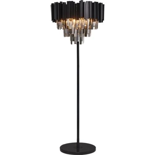 Golden Black e14 Postmodern Stainless Steel Crystal Marble LED Lamp LED Light LED Floor Lamp Floor Light For Bedroom