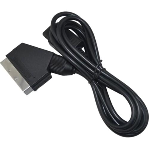 1.8m PVC RGB Scart Video AV Cable Cord Lead For PAL Super Nintendo N64 For Gamecube NGC EU Version