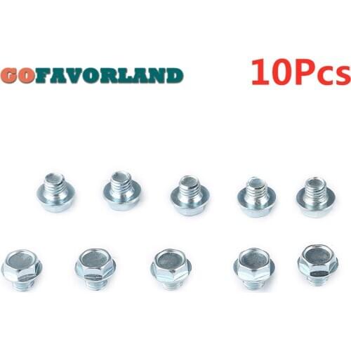 10Pcs Transmission Pan Drain Plug 90341-10011 For Toyota Land Cruiser 2006-2007 Sequoia 2007 Tacoma For Lexus GS460 2020-2017