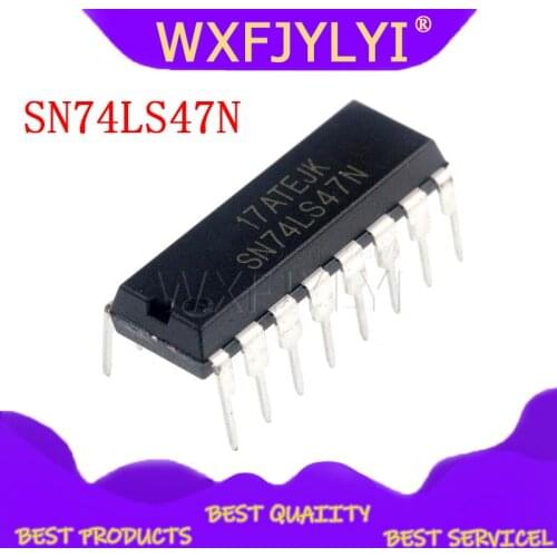 10PCS SN74LS47N DIP16 SN74LS47 DIP 74LS47 HD74LS47P DIP-16 new and original IC