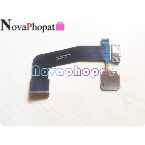 Novaphopat Charger Port For Samsung Galaxy Tab S 10.5 T800 USB Dock Charging Port With Sim Reader Connector Flex Cable 10pcs/lot