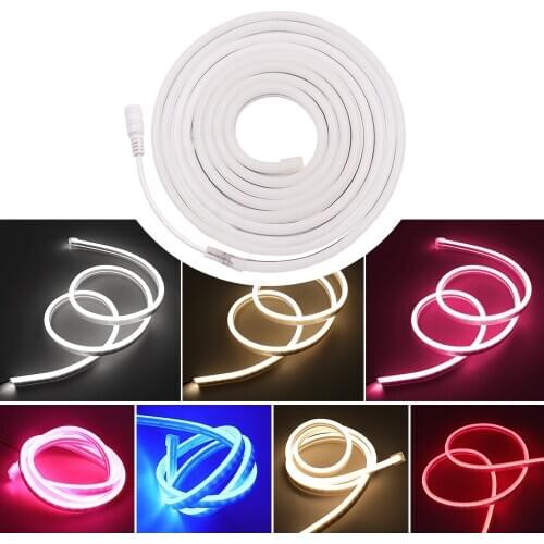 12V Neon Strip Led Neon Sign Light 2835 120leds/m Bend Flexible LED Neon Rope Lights Waterproof IP67 Outdoor Decoration 6x12MM