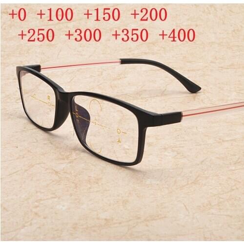 2020 Men Quality Lady Progressive Multifocal Reading Glasses Fashion Round Full Square Hyperopia Glasses for Women NX