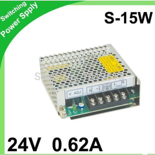 24V 0.62A 15W Switching Power Supply Driver For LED Strip light Display AC100V-240V Input,24V Output