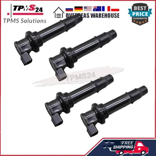 4PCS 5EB-82310-00-00 Ignition Coils Pack Stick For 1999-2002 Yamaha YZF R6
