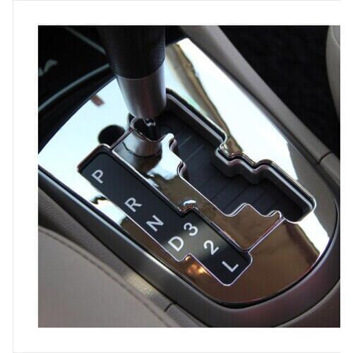 Car AT gear ABS cover chrome plate Car Accessories For Hyundai Solaris accent sedan hatchback 2011-2015
