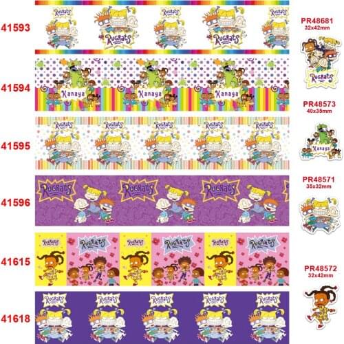 Free shipping 2020 new arrival 50yards cartoon printed grosgrain ribbons41593