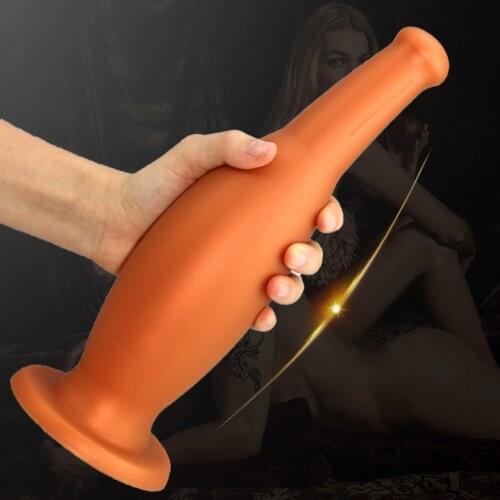 Big Dildo for Anal Plug Bear Bottle Silicone Butt Plugs Soft But plug Prostate Massager Vagina Dilator erotic Sex Toys for Adult