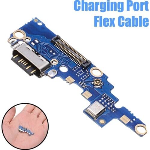 For Nokia X6/6.1 Plus TA-1099 USB Charging Port Connector Flex Cable Replacement Connector Micro Microphone Module Parts