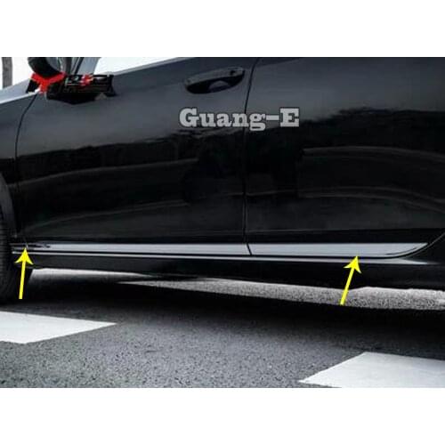 For VW Volkswagen Golf8 Golf 8 2019 2020 2021 Car Cover Styling Stainkess Steel Side Door Trim Stick Strip Panel Molding Frame