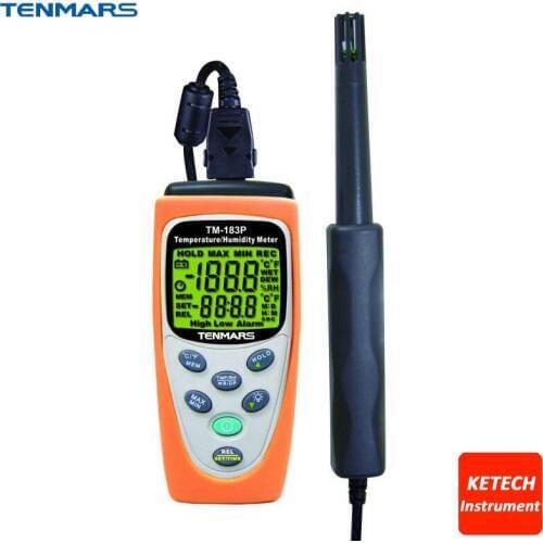 Dual Display of Temperature and Humidity Meter TM183P
