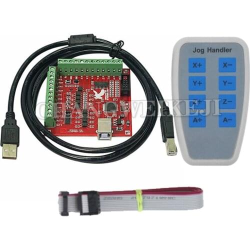 MACH3 CNC electronic handwheel manual controller 4-axis Mach3 Usb wiring board 100Khz 12-24V pulse generator