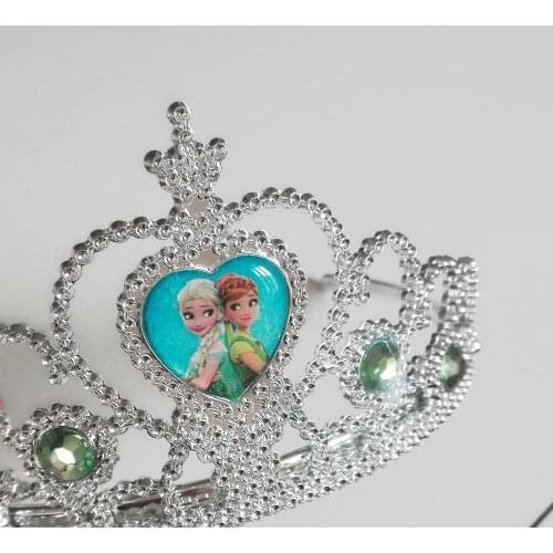 Ice And Snow Princess/Anna And Elsa Theme Headwear Baby Shwer Favor Party Decoration Girl Birthday Supply Crown