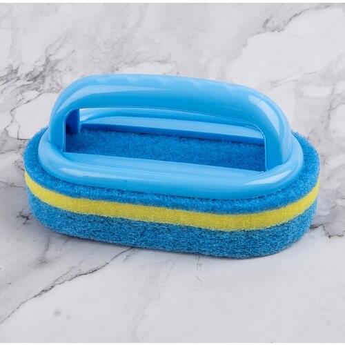 Kitchen Glass Wall Cleaning Bathtub Sponge Brush Bathtub Bottom Cleaning Tool