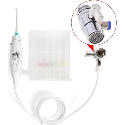 Oral Irrigator Faucet Water Jet Toothbrush Dental Tooth Cleaner X7YB
