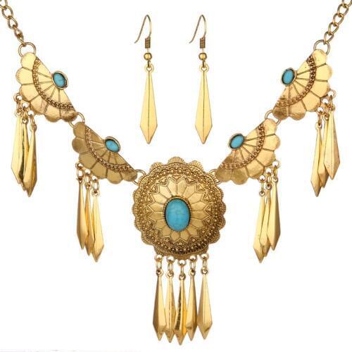 Exaggerated jewelry sets foreign trade Middle East necklace earrings set bridal jewelry earrings jewelry set female