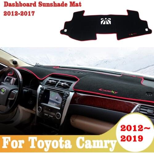 For Toyota Camry 2012 -2016 2017 2018 2019 Car Dashboard Cover Mat Avoid Light Pad Instrument Platform Desk Carpets Accessories