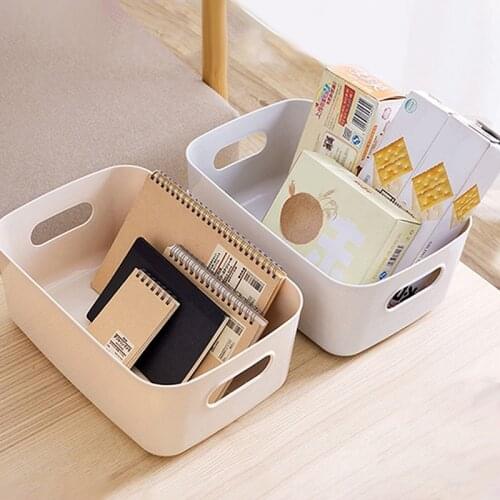 Desktop Sundry Storage Box Cosmetic Box Student Snack Organizer Plastic Box Household Kitchen Sorting Box Kitchen Accessories