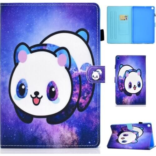 Print Tablet Cover For Samsung Galaxy Tab A 10.1 2019 SM-T510 T515 Cartoon Cat PU Leather Case For Samsung Tab A 2019 10.1 Cover