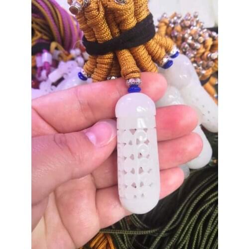 Natural 7a hetian jade Nephrite Pendants Handcarved hollow Pendant jade pendant men women pendants peace and good luck jewelry