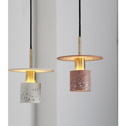 Restaurant chandelier post modern designer bar shop coffee shop decoration terrazzo bedside small Chandelier