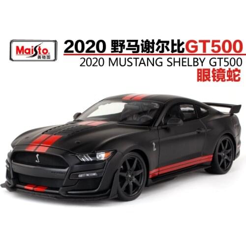 Maisto 1:18 2020 Ford Mustang SHELBY GT500 Sports Car Diecast Model Car Toy New In Box Free Shipping NEW ARRIVAL 31388