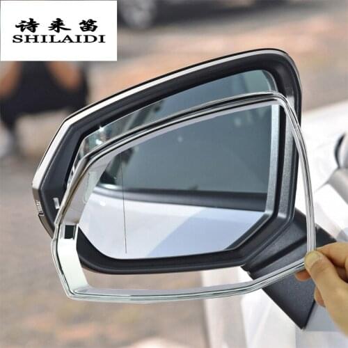 Car styling for Audi Q2 Q2L Q3 rearview mirror frame door mirror Rain eyebrow decoration covers Stickers trim Auto accessories