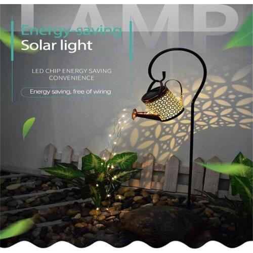 Solar LED Lawn Lamp Creative Watering Can Sprinkles Star Type Shower Art Light Decoration Outdoor Gardening Garden Lawn Lamps