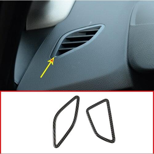 Carbon Fiber For BMW 2 Series F45 F46 218i 220i 2015-18 Car Accessory ABS Dashboard AC Vent Outlet Frame Trim Left Handle driver
