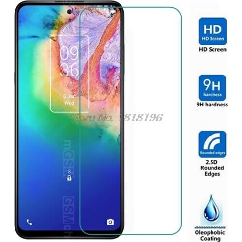 Screen Protector For TCL 20 5G Tempered Glass Film Ultra-thin 9H Clear Cover For TCL 20 5G T781K T781H Protective Front Glass