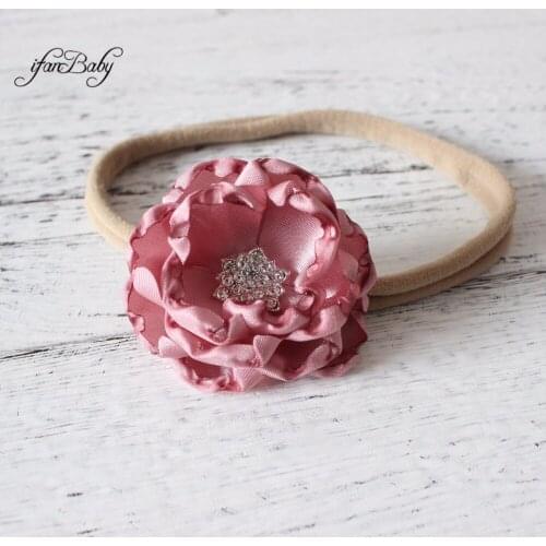Girl Women flower headband BURN flower headband singed flower hairband 1 pcs
