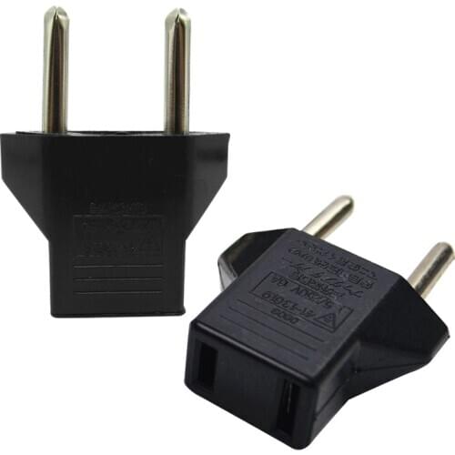 1pcs EU To US Euro Europe Plug Power Plug Converter Travel Adapter EU To US Adapter Electrical Socket Charger Adapter Travel Plu