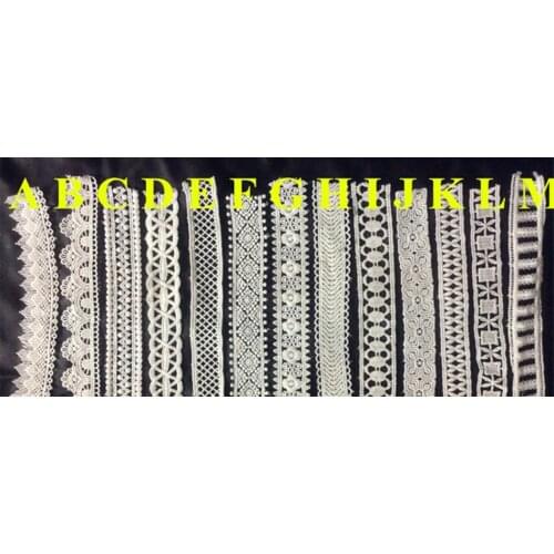 2.3-3cm exquisite milk fibre polyester embroidery lace trim,WM180901F