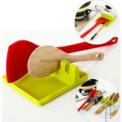 DHL 500pcs high quality Silicone Spoon pad Spatula mat Placemat new design for kitchen Tools Kitchen Spatula Holder