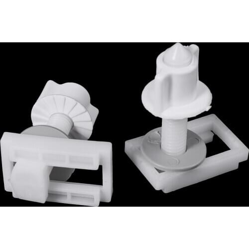 6.4 x 0.9cm Toilet Seat Hinge Bolts Replacement Screws Fixing Fitting Kit Repair Tool White Toilet Seat Screws Practical 1Pair