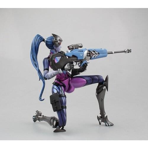 OW Action-Figure-Anime Black Lily Overwatch Figure Widowmaker PVC 17cm Cartoon Model Toy