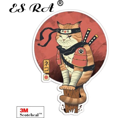 Car Stickers Laptop Decals Vinyl Pegatinas Japanese The Shinobi Cat Waterproof 3M Matt for Helmet Pitcher Luaggage Wall Fridge