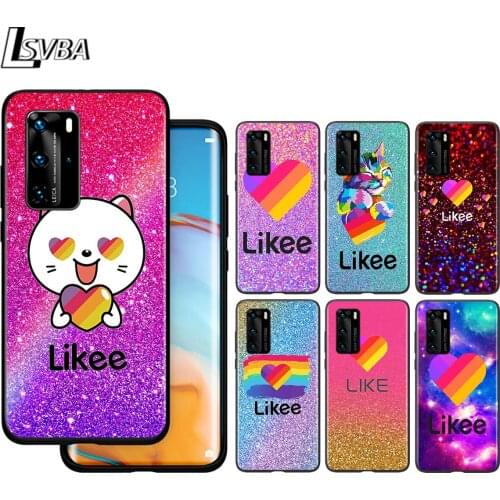 Cute Funny Likee For Huawei P40 P30 P20 P10 Pro Lite E Plus 4G 5G P9 P8 Lite P Smart Z S Plus Soft Black Phone Case