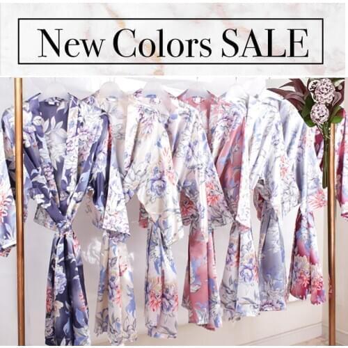 Floral robe,Satin robe ,bridesmaid robes, Bride Robe,bride robe, women robe A2340