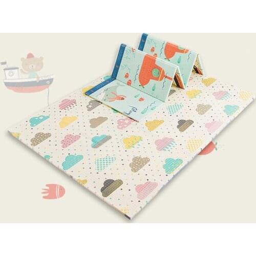 Childrens Mats For Games Folding Baby Play Mat Waterproof Toddlers 1cm Thick Soft Crawling Pad XPE Foam Waterproof Kids Rug