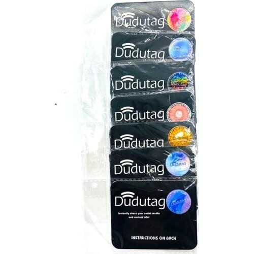 Dudutag Aquaman Nightclub Social Interaction NFC Patch Friend Sticker Touch-up Dating Chip Tag, For Social Media, Music, Payment