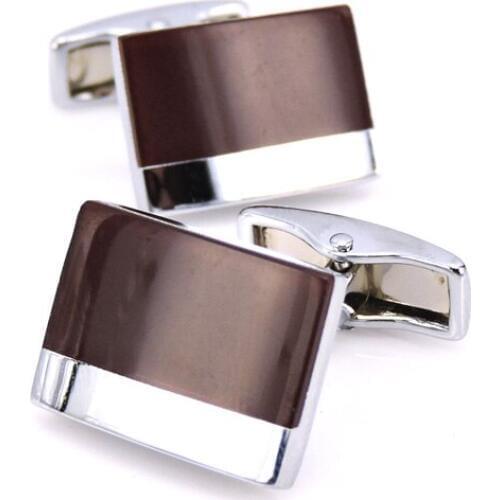 C-MAN Enamel cufflink male French Red cuff button French Shirt Men Jewelry Wedding Groom Men Cuff Links