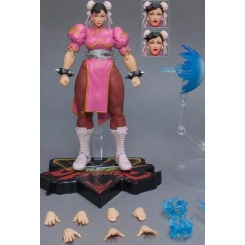 Storm Toys Violent chun li 1/12 Action Figure Model Full Set Toys for Fans Collection pink version