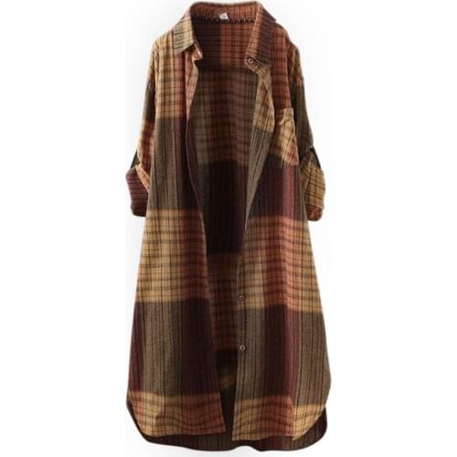 MAIGSWHOO Women's Plaid Shirts