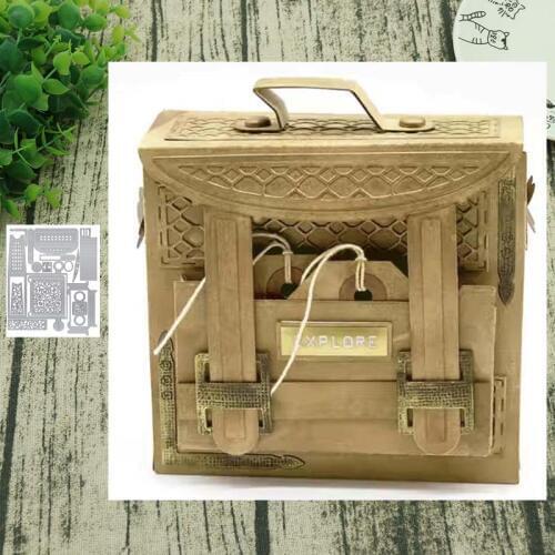 Metal Cutting Dies Backpack Album Embossing Scrapbooking Stencil Craft Cut Die For DIY Card Crafts Handmade