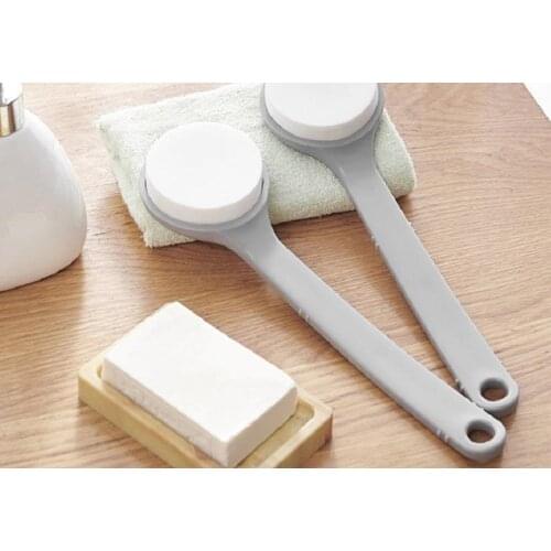 Plastic Sponge Bath Brush Rub Ash Mud Full Body Bath Brush Painless Powerful Universal Long Handle Massage Brush Shower Back Spa